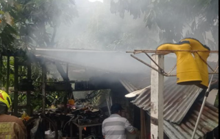 incendio en la vereda Pedregal Bajo sector Granjas, finca El Paraíso, ubicada al norte de la capital santandereana.