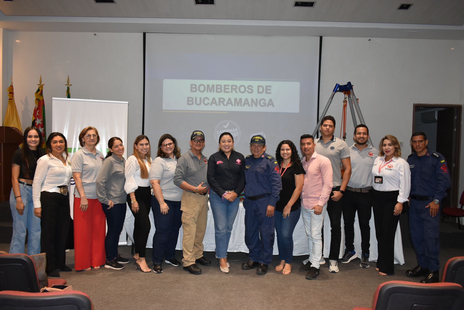 Bomberos de Bucaramanga y Fenalco Santander están comprometidos con la seguridad empresarial