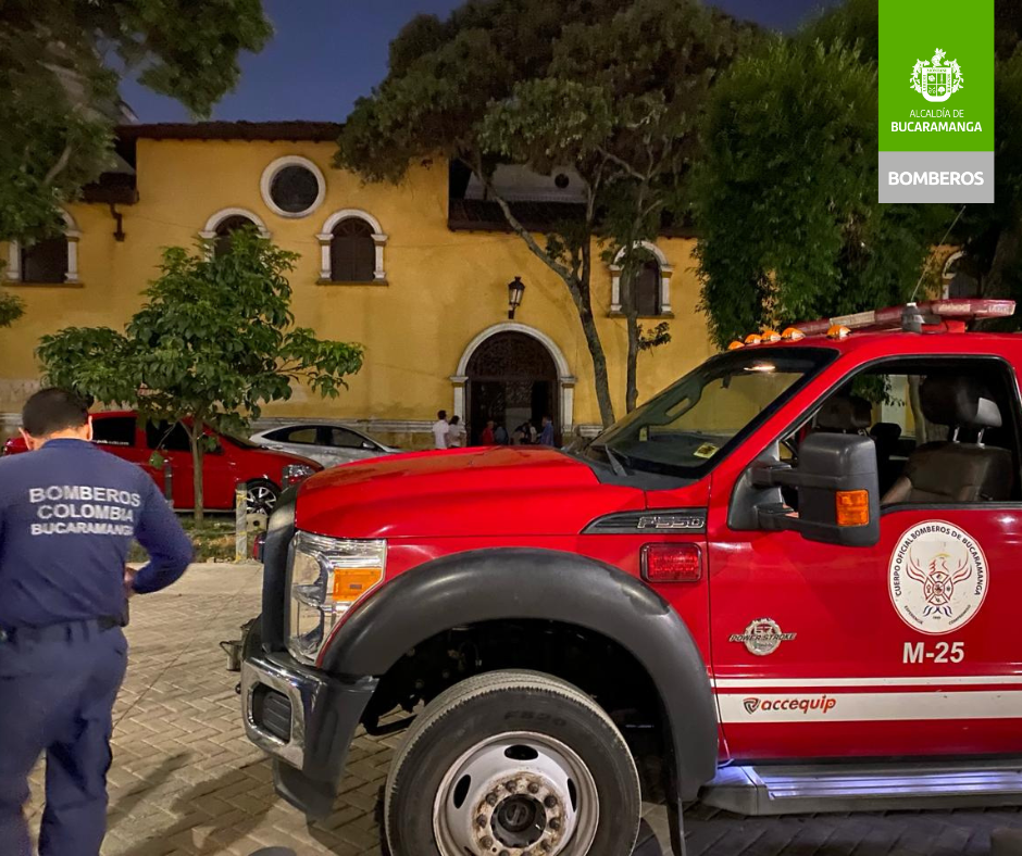 Bomberos de Bucaramanga preparados ante cualquier emergencia en esta Semana Mayor