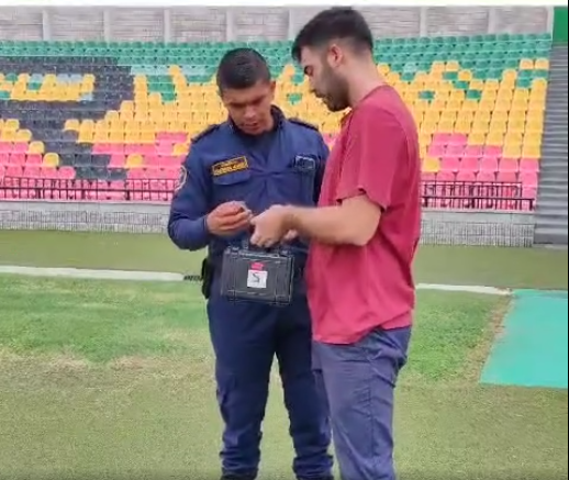 Seguridad para el show pirotécnico en el estadio Alfonzo López