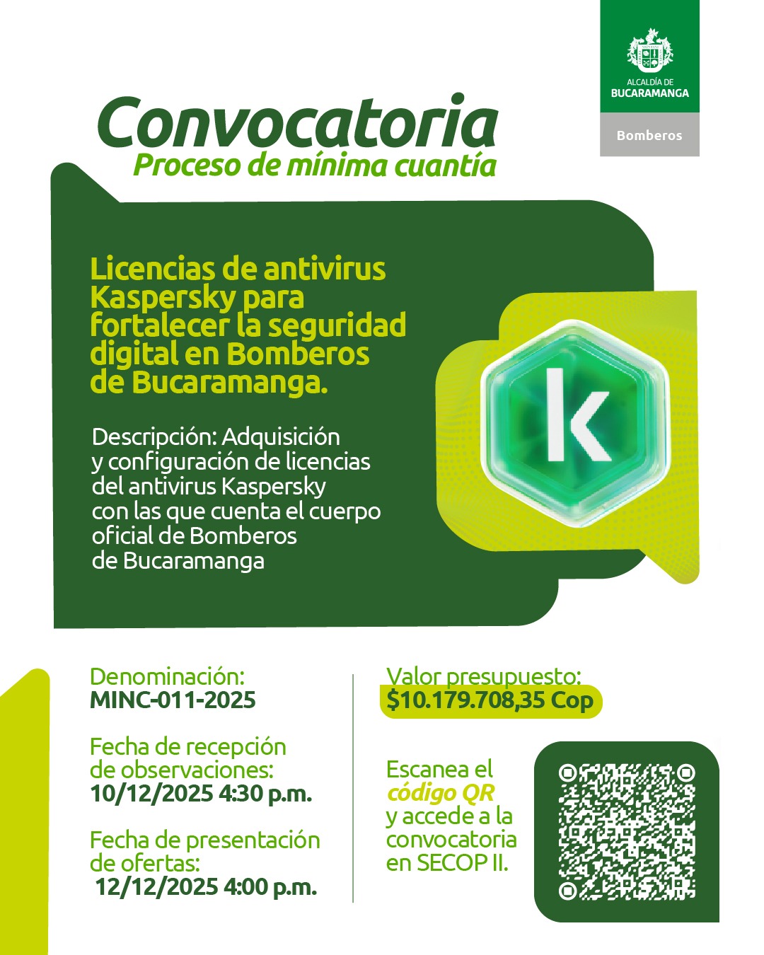 Convocatoria Licencias de antivirus